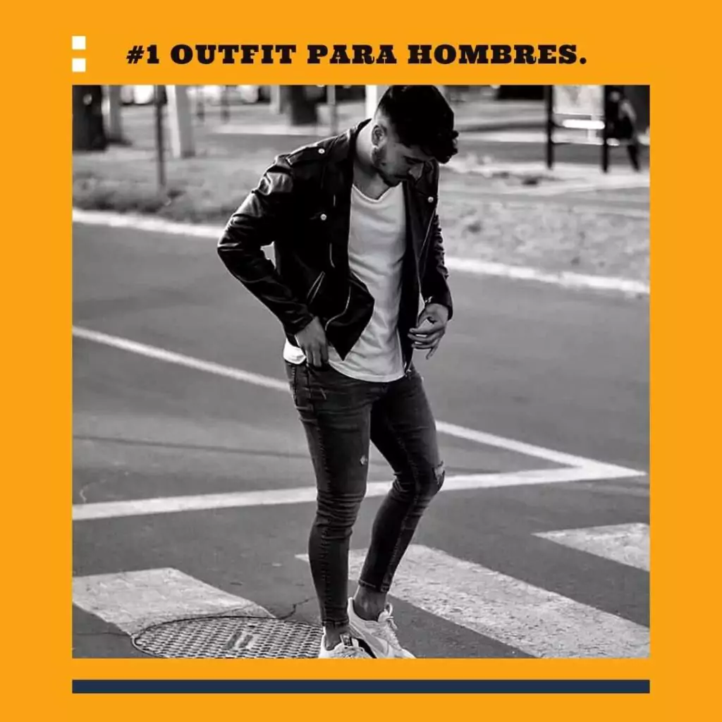 Outfit Hombre: Chaqueta cuero... 1 ropa hombre chaqueta cuero