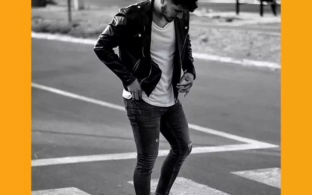 Outfit Hombre: Chaqueta cuero…