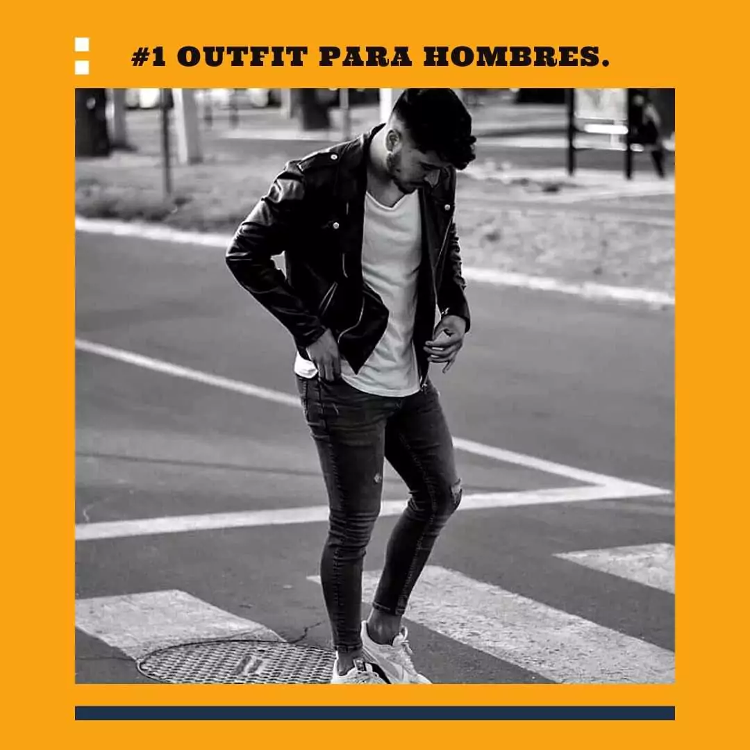 outfit-hombre-1 ropa hombre chaqueta cuero